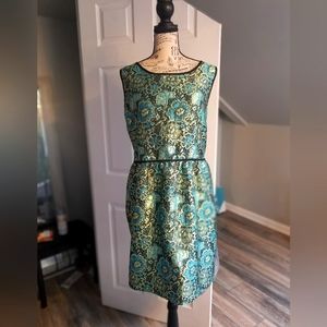 Xhilaration brand embroidered floral blues dress women's size XXL